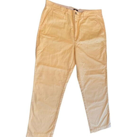 NWT Men's J. Crew Butter Yellow Chino Pants Sz 36x32 Preppy Spring Summer Easter - Picture 1 of 13